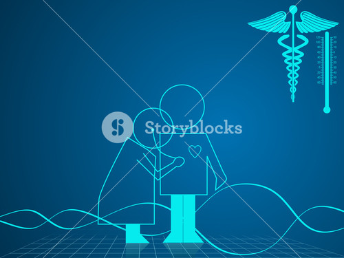Illustration Of Medical And Healthcare Background With Medical Symbol