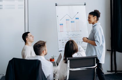 Men And Women Working As A Group