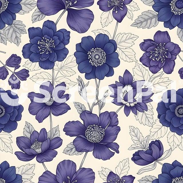 Pattern Texture Paper Flowers