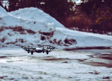 Selective Focus Photo Of Drone