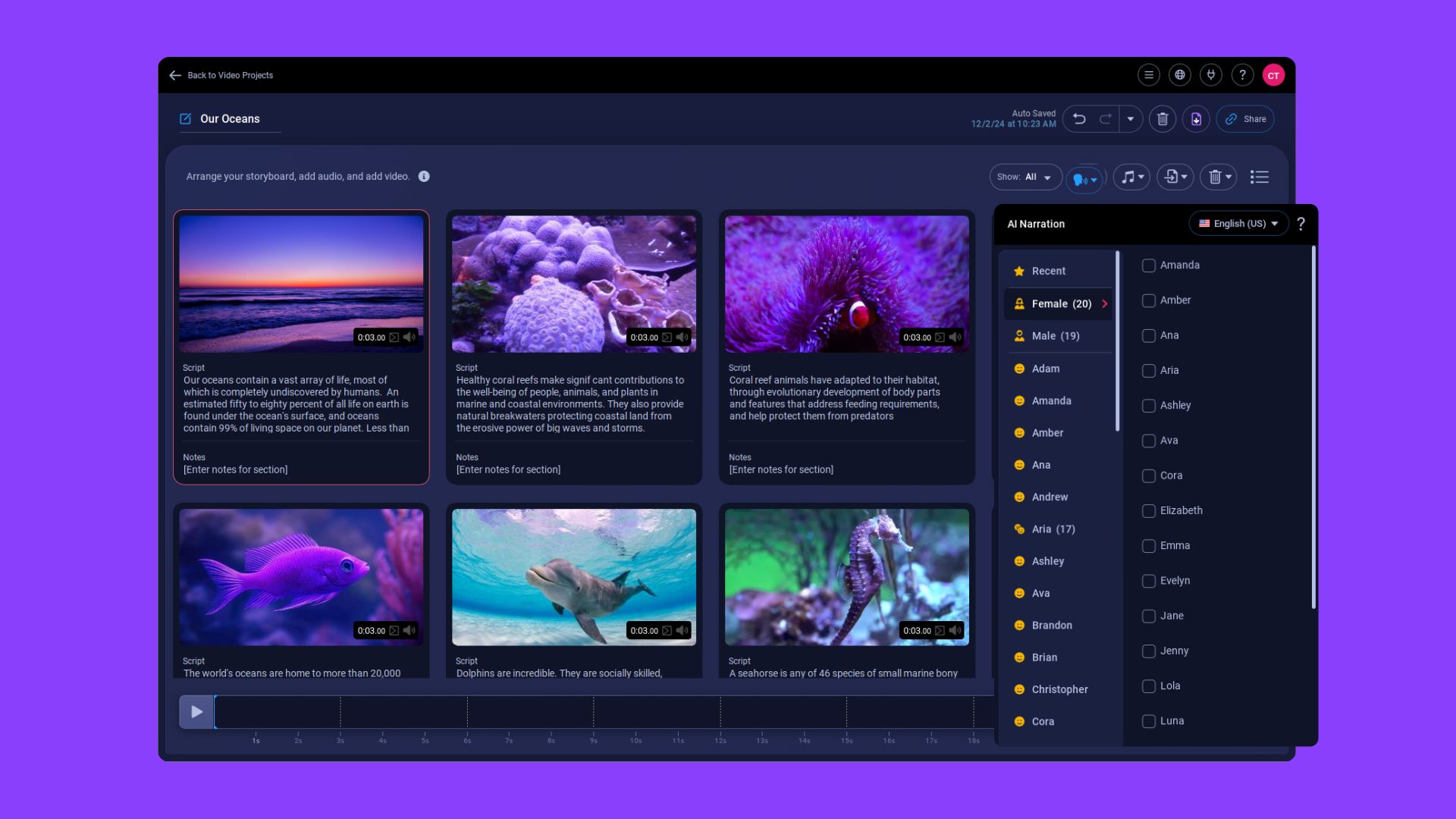 AI Text To Speech Narration