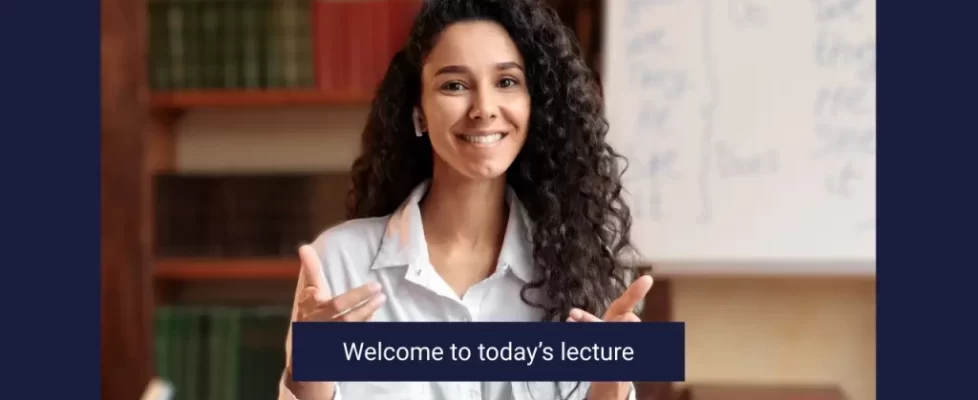 add captions for accessibility