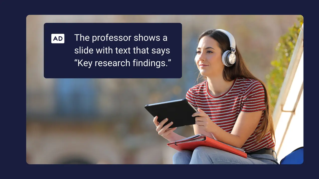 New: AI-generated audio descriptions